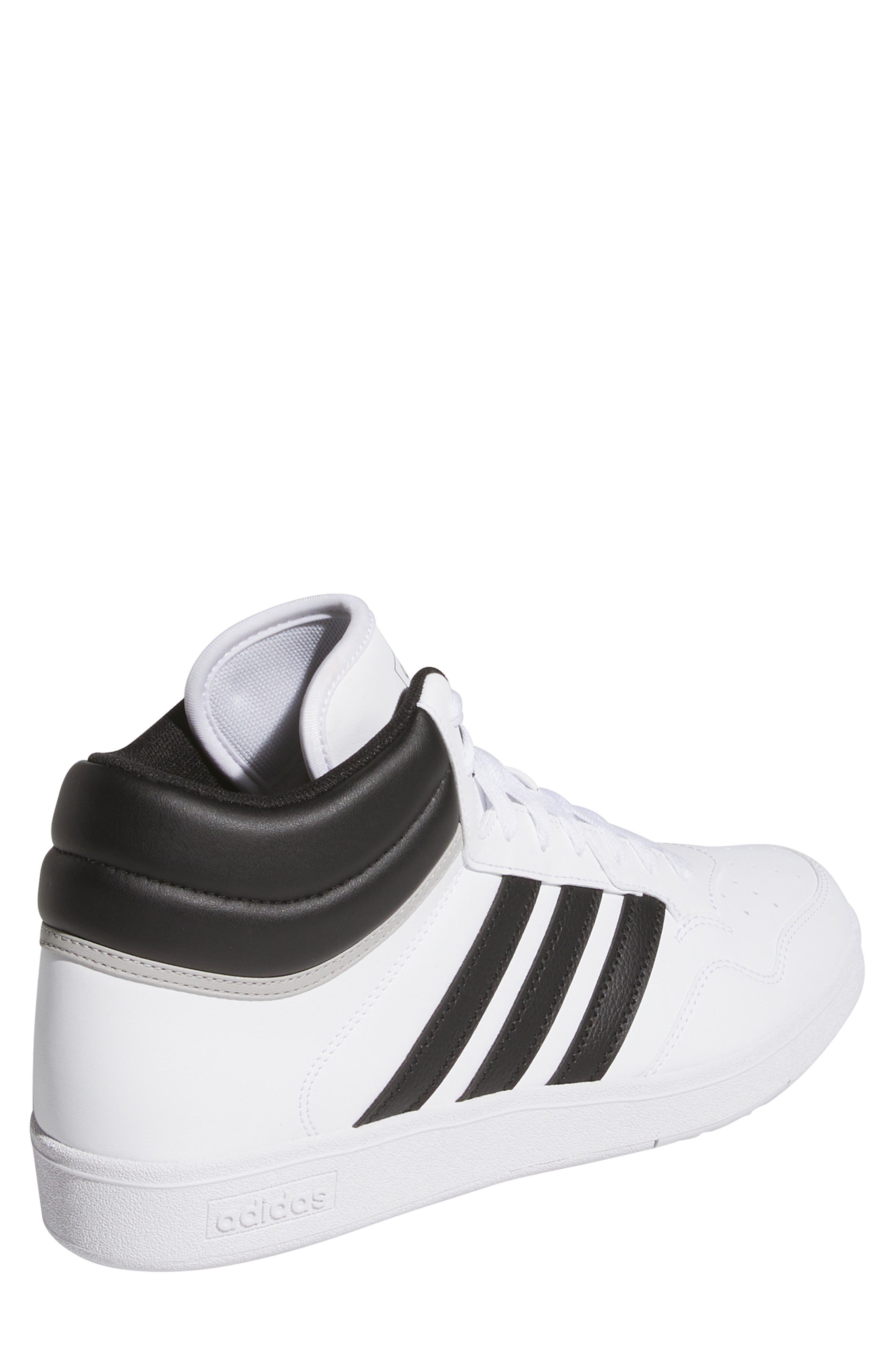 adidas Hoops 4.0 Mid Sportswear Basketball Sneaker, Alternate, color, White/ Black/ Grey