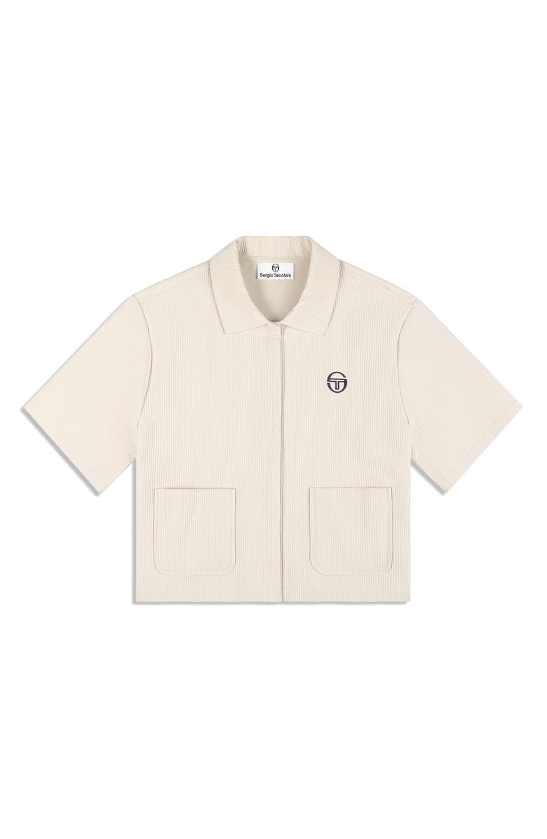 Sergio Tacchini Mia Cropped Shirt, Alternate, color, Fog