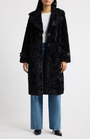 Sam Edelman Longline Faux Fur Coat