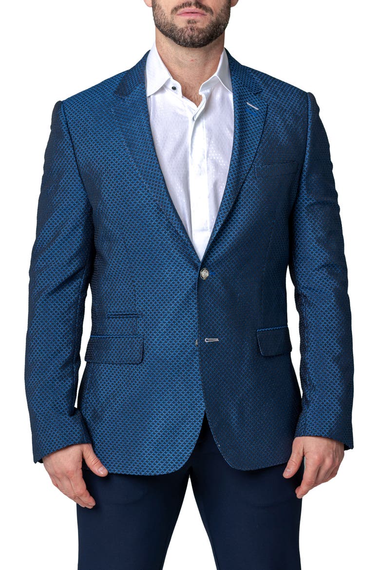 Socrates Luxor Blue Stretch Sport Coat, Main, color, BLUE