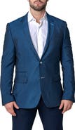 Maceoo Socrates Luxor Blue Stretch Sport Coat