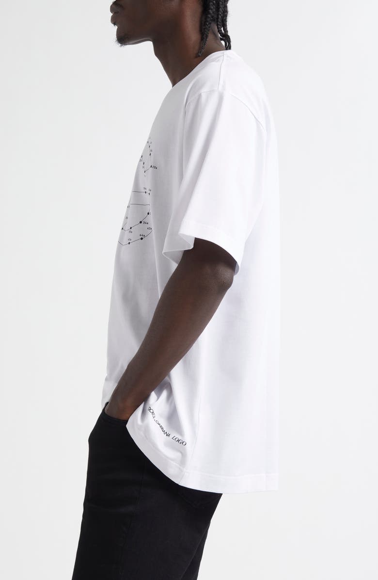 Dolce&Gabbana Cotton Logo Graphic T-Shirt, Alternate, color, W0800 Bianco Ottico