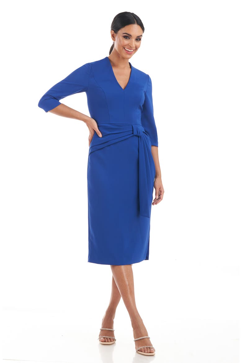 Londyn Midi Dress, Alternate, color, CLASSIC NAVY
