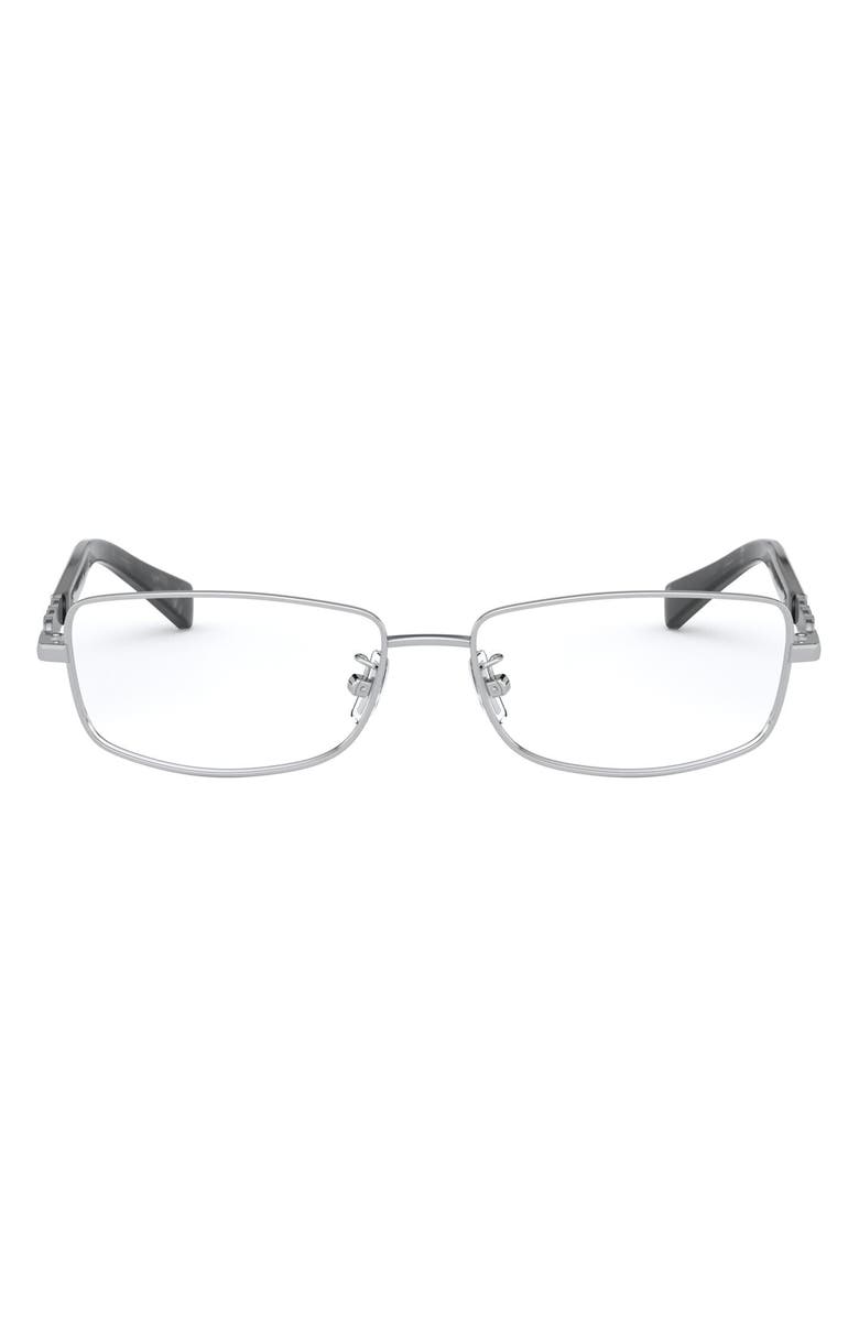 COACH 54mm Rectangular Optical Glasses, Main, color, 