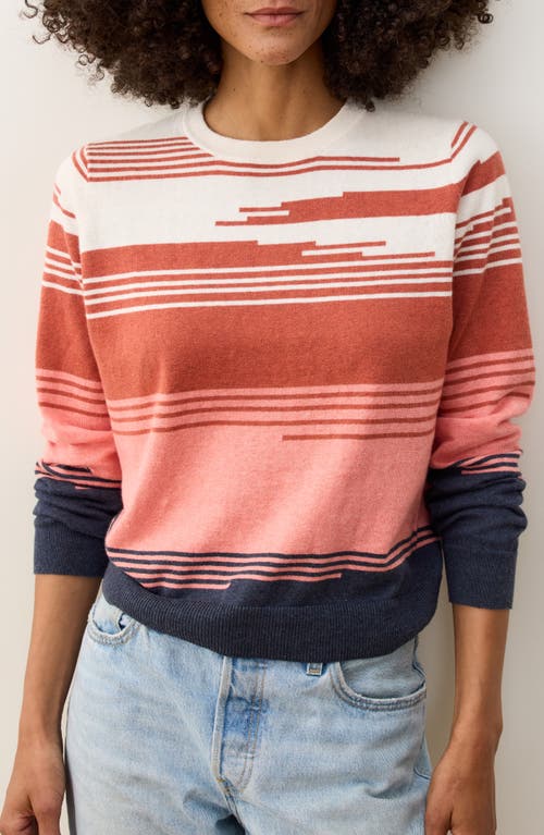 Marine Layer Sunset Icon Cotton Sweater In Multi
