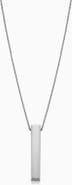 Oradina 10K Gold Brooklyn Bar Pendant Necklace
