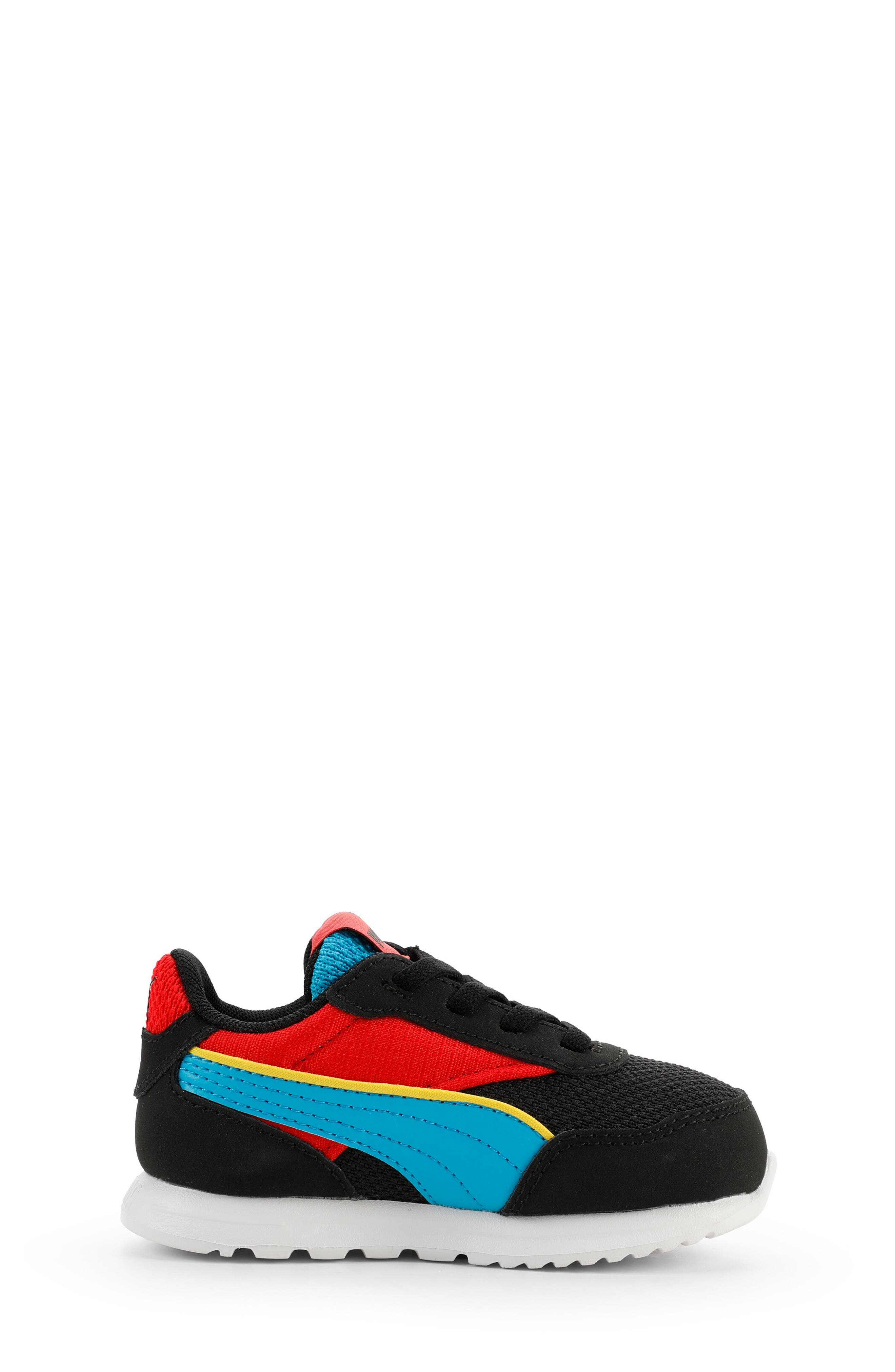 PUMA Kids' R78 Gravity Sneaker, Alternate, color, Puma Black/ Blue/ Red/ Yellow