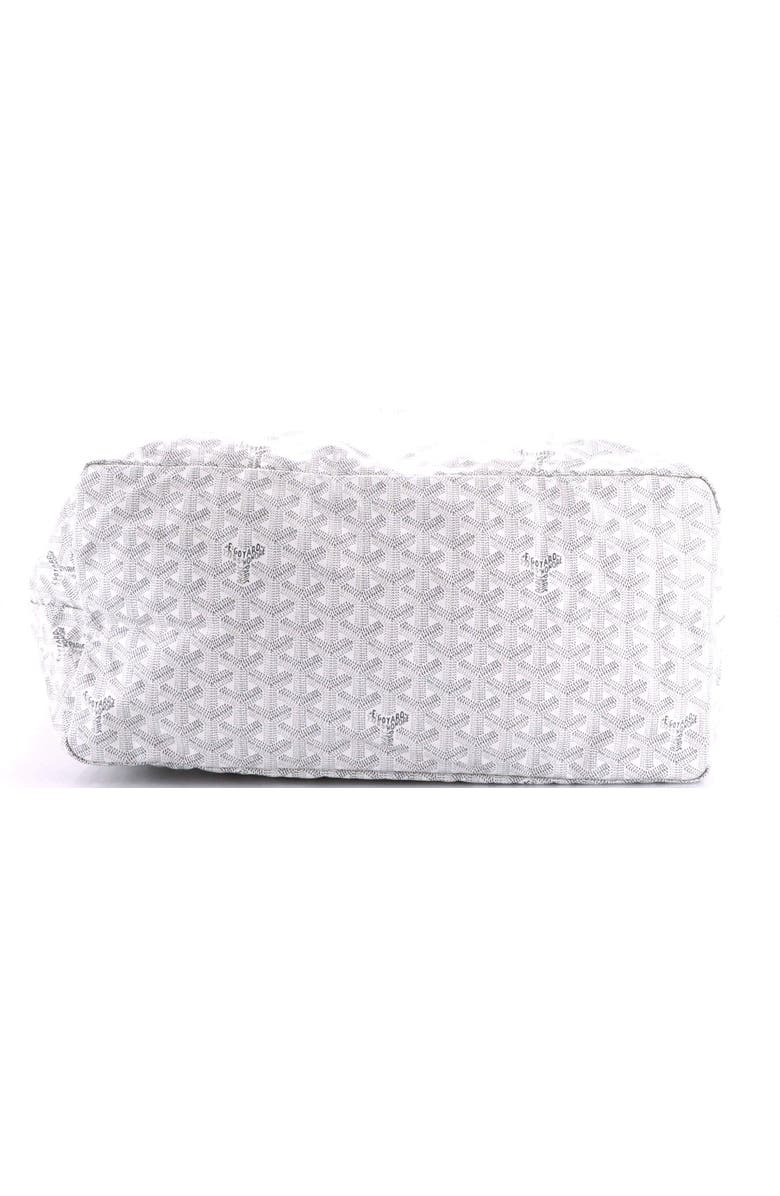 Pre-Owned Goyard Saint Louis Tote Coated Canvas GM, Alternate, color, White