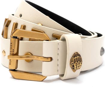 Kurt Geiger London Block Letter Leather Belt | Nordstrom