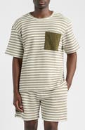 CHÉ Mathias Stripe Jacquard Pocket T-Shirt