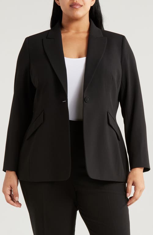 Tahari Asl One-button Blazer In Black