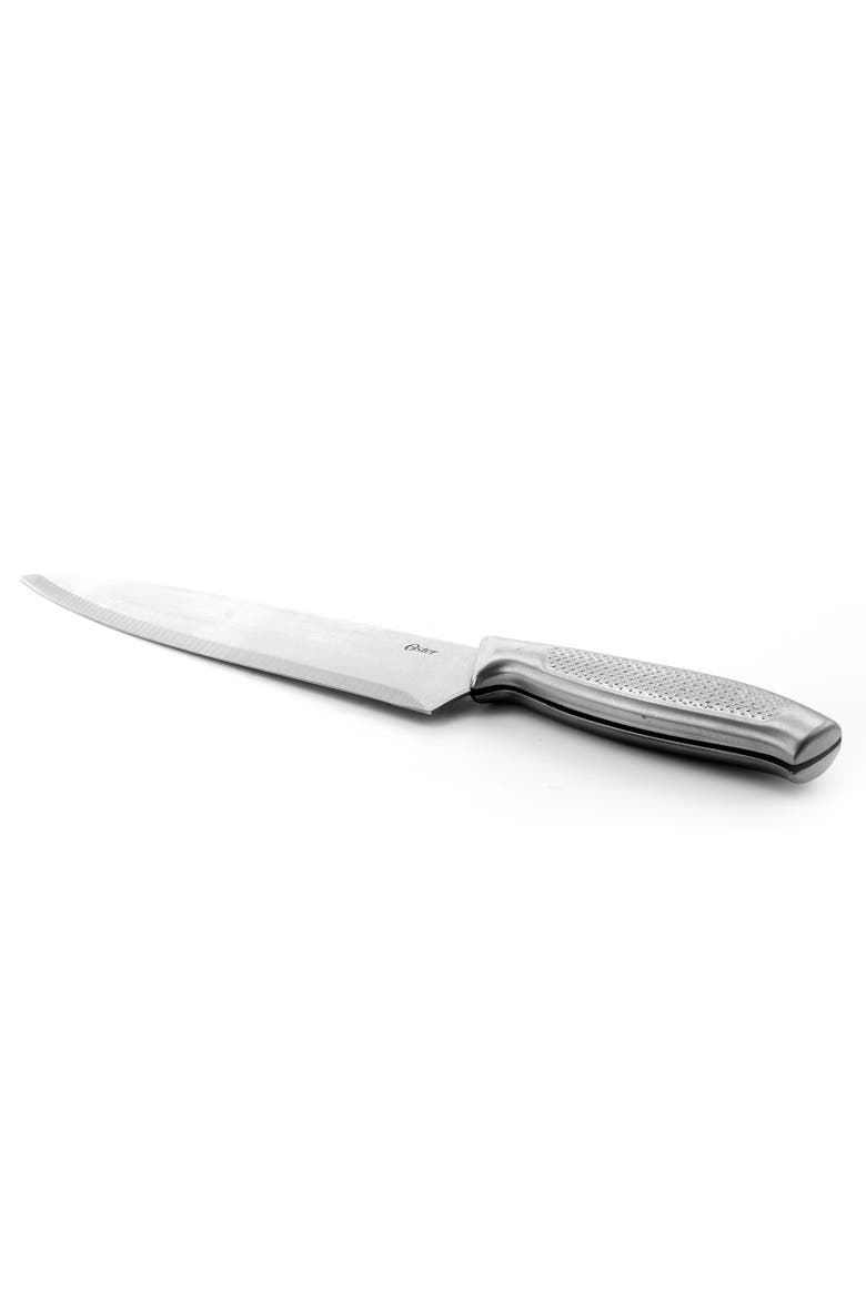 Edgefield 14 Piece Stainless Steel Cutlery Knife Set with Black Knife Block, Alternate, color, Silver