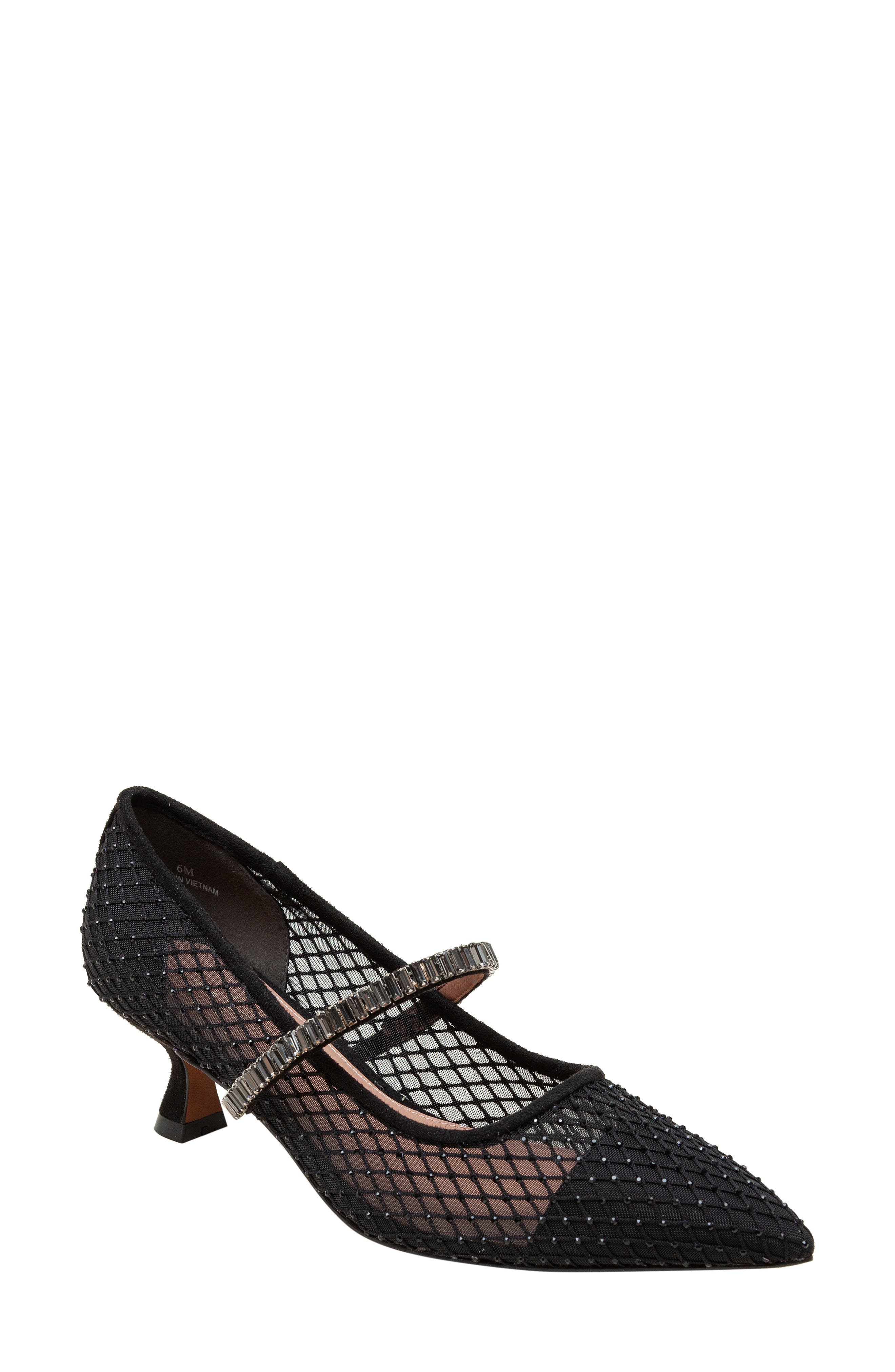 Linea Paolo Carmine Pointed Toe Pump, Main, color, Black