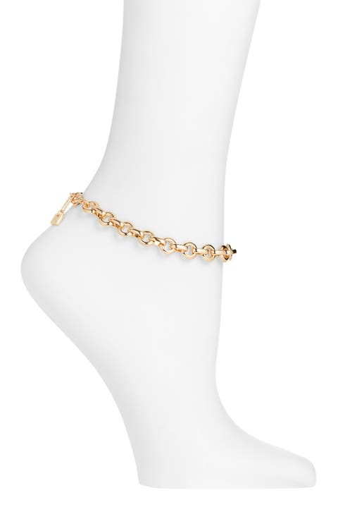 Flat Cable Chain Anklet