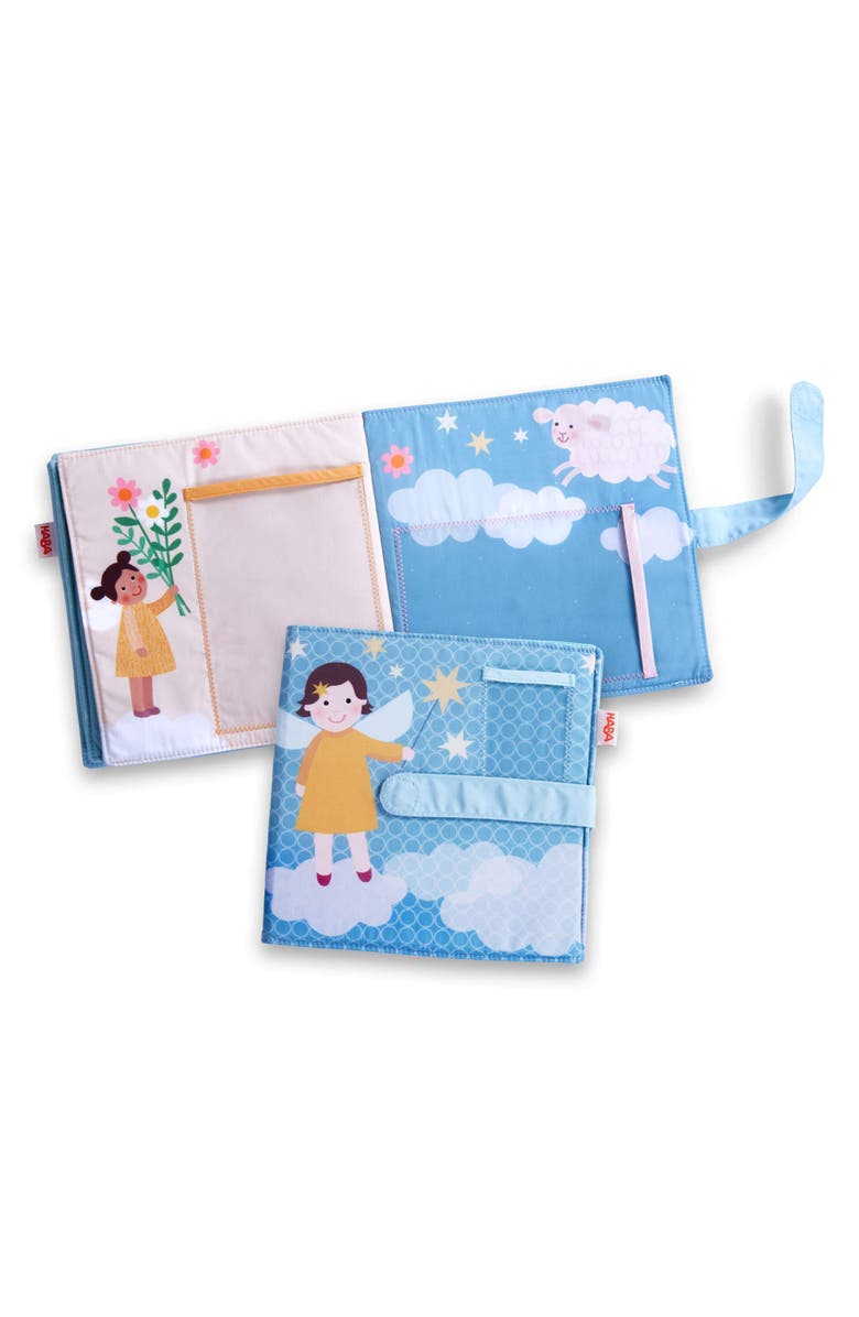 HABA Baby Photo Album - Guardian Angel Soft Cloth Baby Photo Albums - Holds 8 4x6 Photos - New Baby Gift, Sensory Toy for Infants and Toddlers, Main, color, Multi