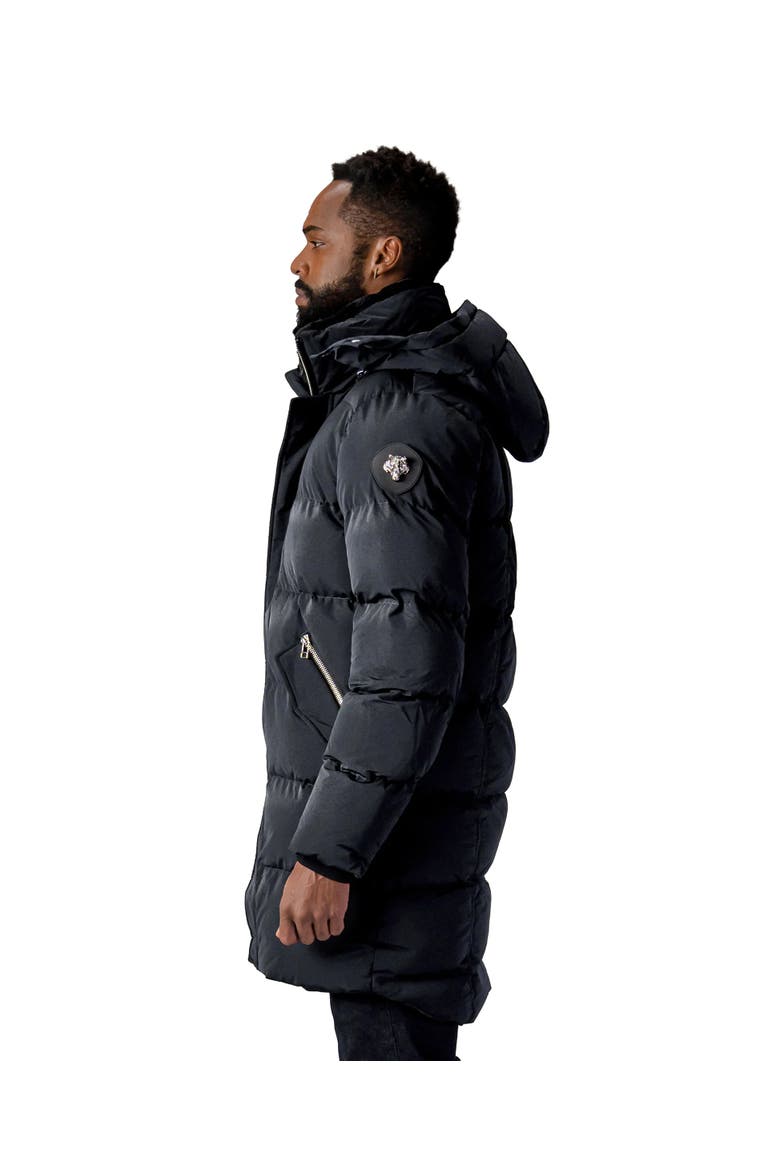 Men's Penguin Long Length Quilted Coat, Alternate, color, BLACK DIAMOND