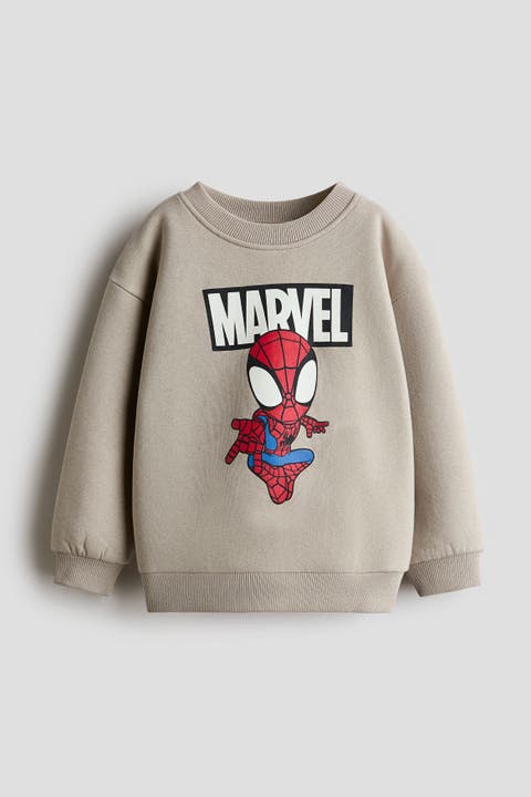 Printed Brushed-inside Sweatshirt
