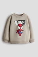 H&M Printed Brushed-inside Sweatshirt