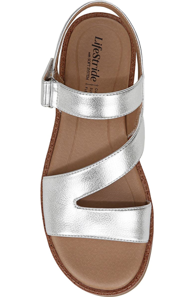 LifeStride Waverly Strappy Sandal, Alternate, color, Silver