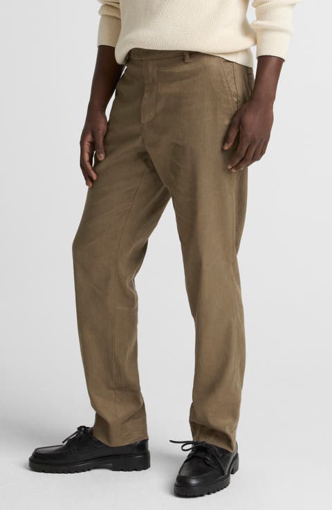 Owen Linen & Cotton Blend Extended Tab Pants