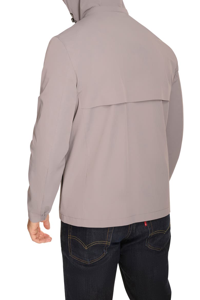 Hooded Windbreaker Jacket, Alternate, color, GREY