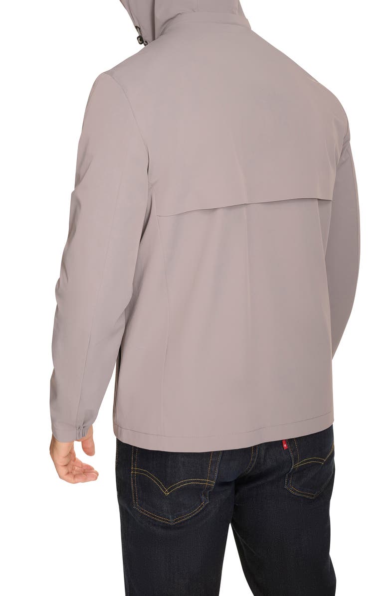Cole Haan Signature Hooded Windbreaker Jacket, Alternate, color, Grey