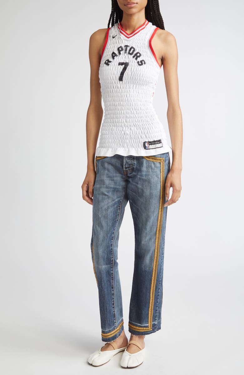 CONNER IVES Reconstituted Shirred Basketball Jersey, Alternate, color, 