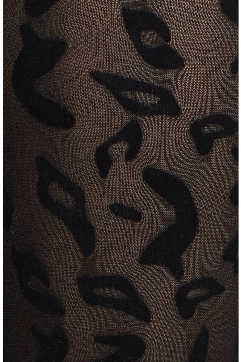 'Velvet Purr' Tights, Alternate, color, BLACK