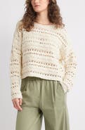 Treasure & Bond Open Stitch Cotton Sweater