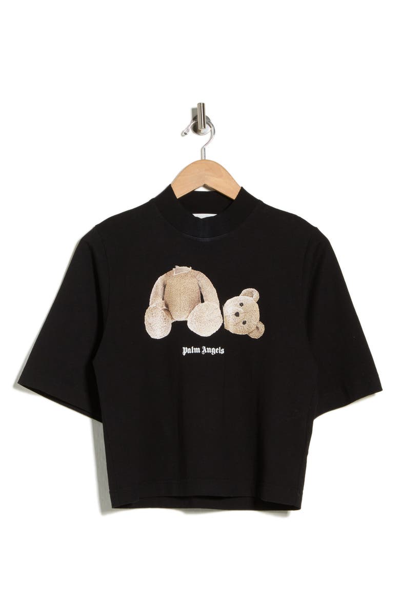 Palm Angels Teddy Bear Graphic T-Shirt, Main, color, Black