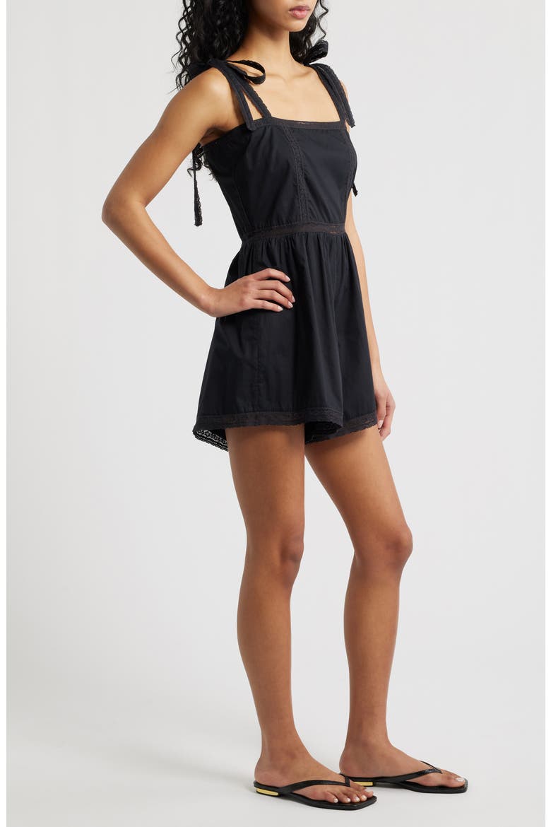 Emilia Cotton Romper, Alternate, color, FRESCO LACE BLACK