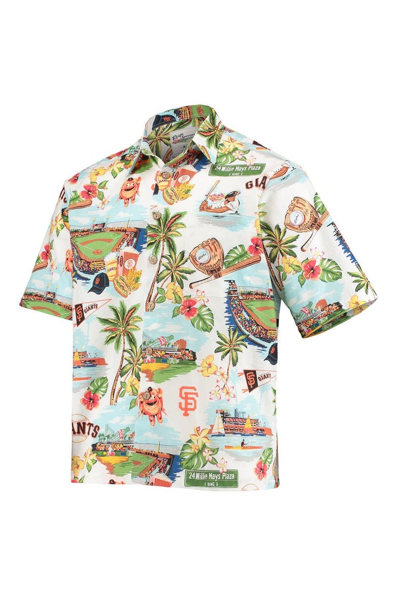 Men's Reyn Spooner White San Francisco Giants Scenic Button-Up Shirt, Alternate, color, White