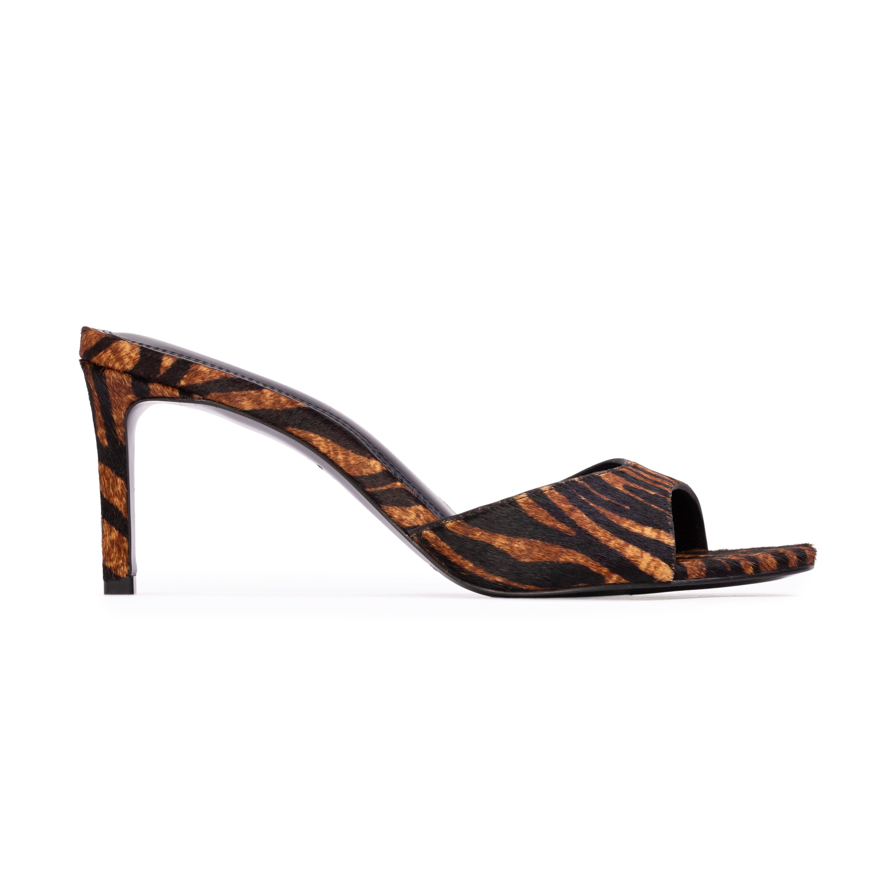 Freddie 70 Fur Mule, Main, color, Brown Zebra Pony Hair