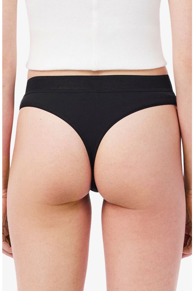 Solid Thong, Alternate, color, NOIR