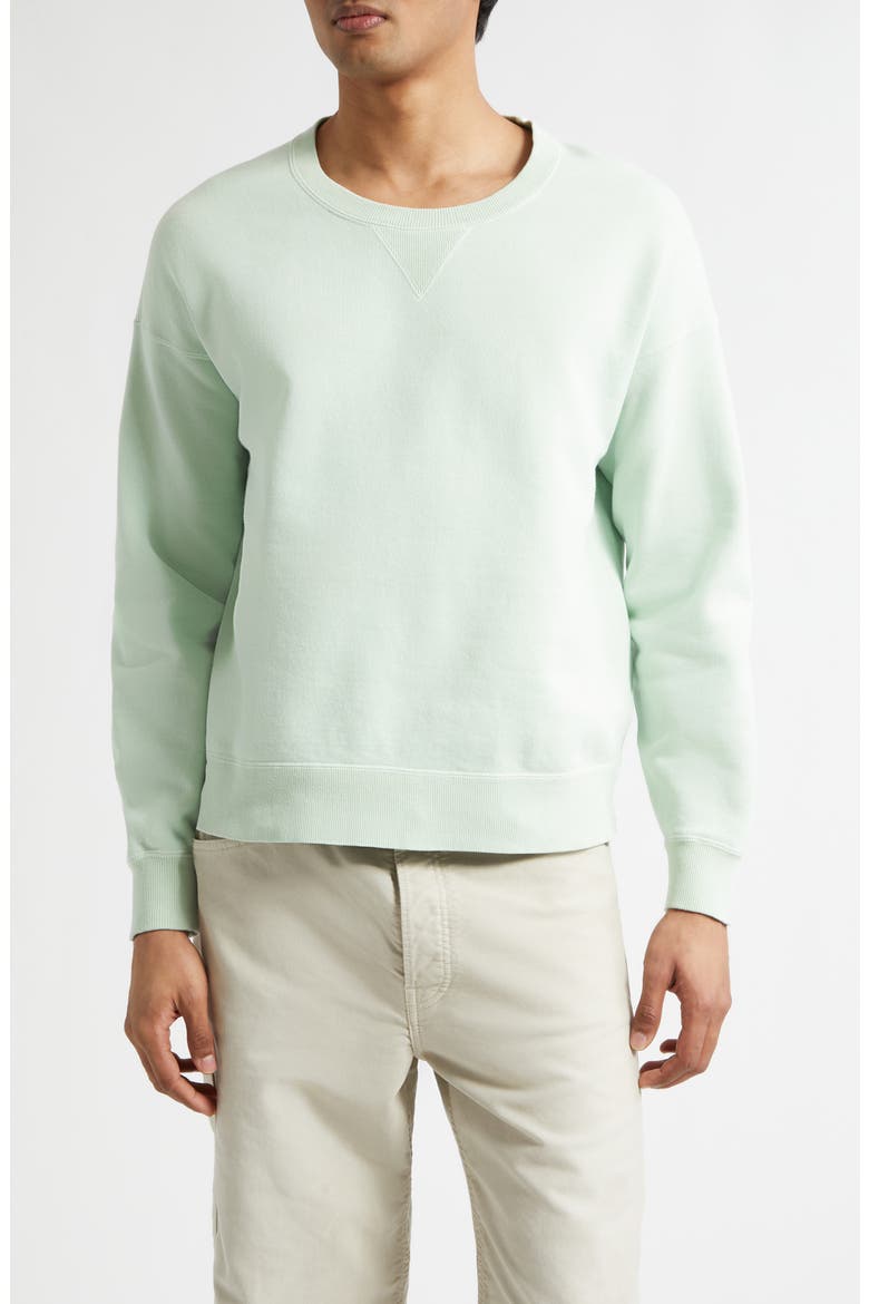 Jumbo French Terry Sweatshirt, Main, color, LIGHT GREEN
