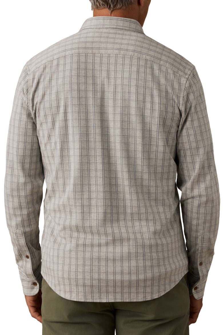 Coastline Knit Button-Down Shirt, Alternate, color, SAND ISLE CHECK
