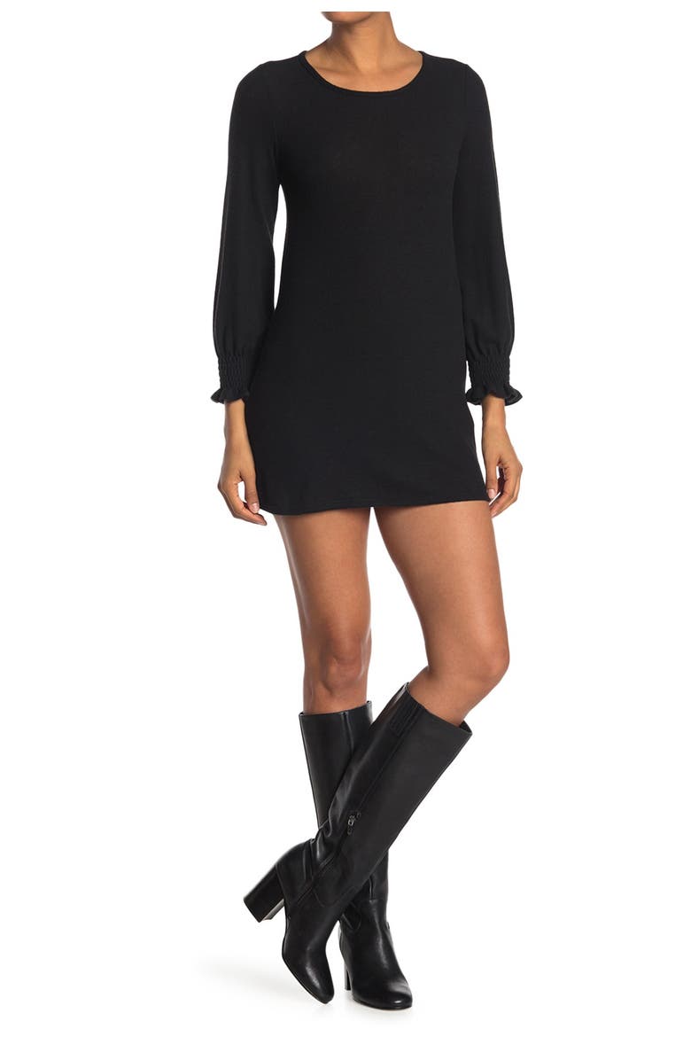 MAX AND ASH Smocked Cuff Swing Dress, Main, color, 