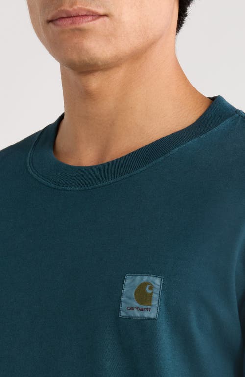 Carhartt Work In Progress Vista Loose Fit Logo T-shirt In Blue
