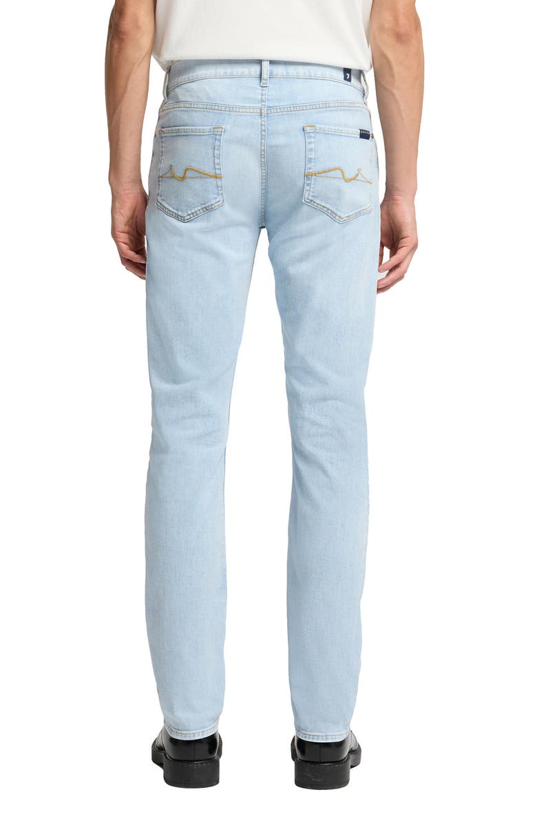 7 For All Mankind Slimmy Tapered Slim Fit Jeans, Alternate, color, Studio Blue