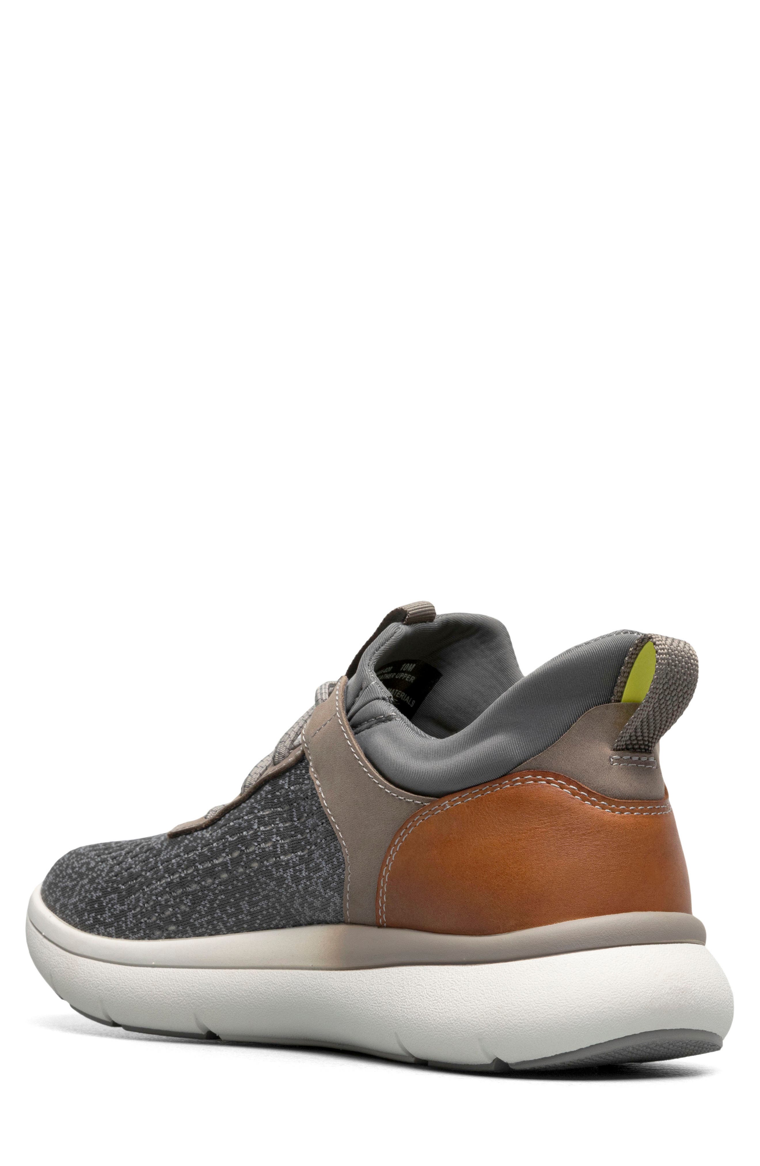 Florsheim Fleet Knit Elastic Sneaker, Alternate, color, Gray