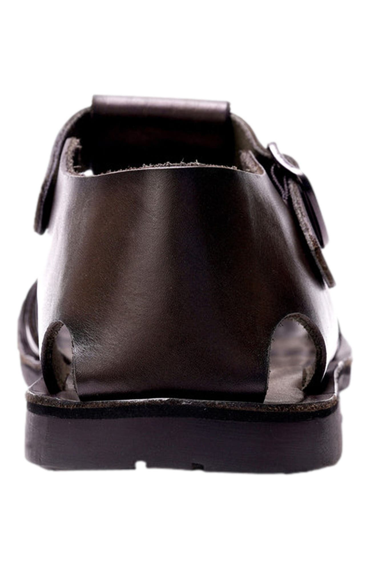 A. Veer Santorini Fisherman Sandal, Alternate, color, Olive