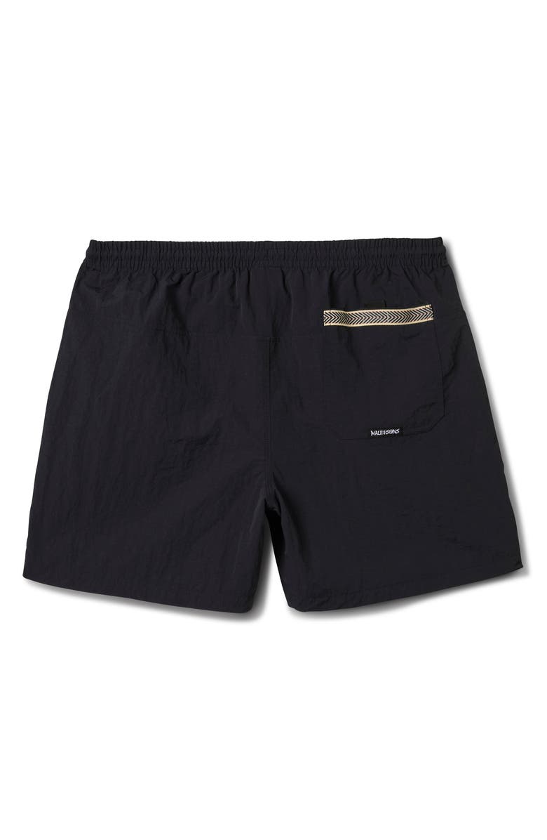 Maui & Sons Skyburn Adventure Drawstring Shorts, Alternate, color, Black