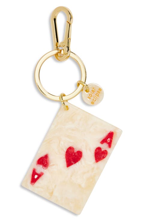 Hand Painted Mini Ace Key Chain Bag Charm