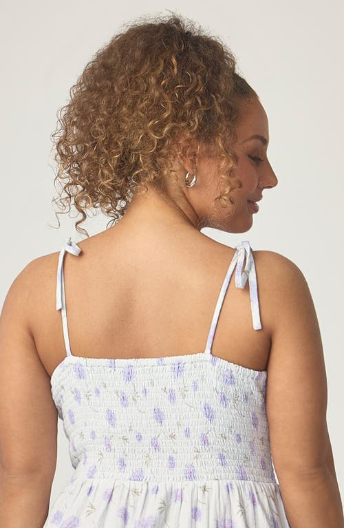 Florence By Mills Smocked Waist Mini Sundress In Gray