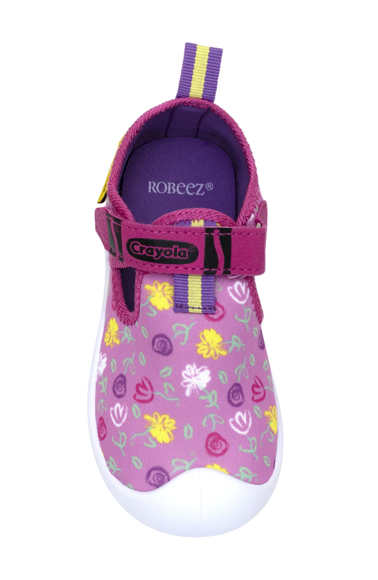 Robeez<sup>®</sup> Kids' Flower Doodles Sandal, Alternate, color, Pink
