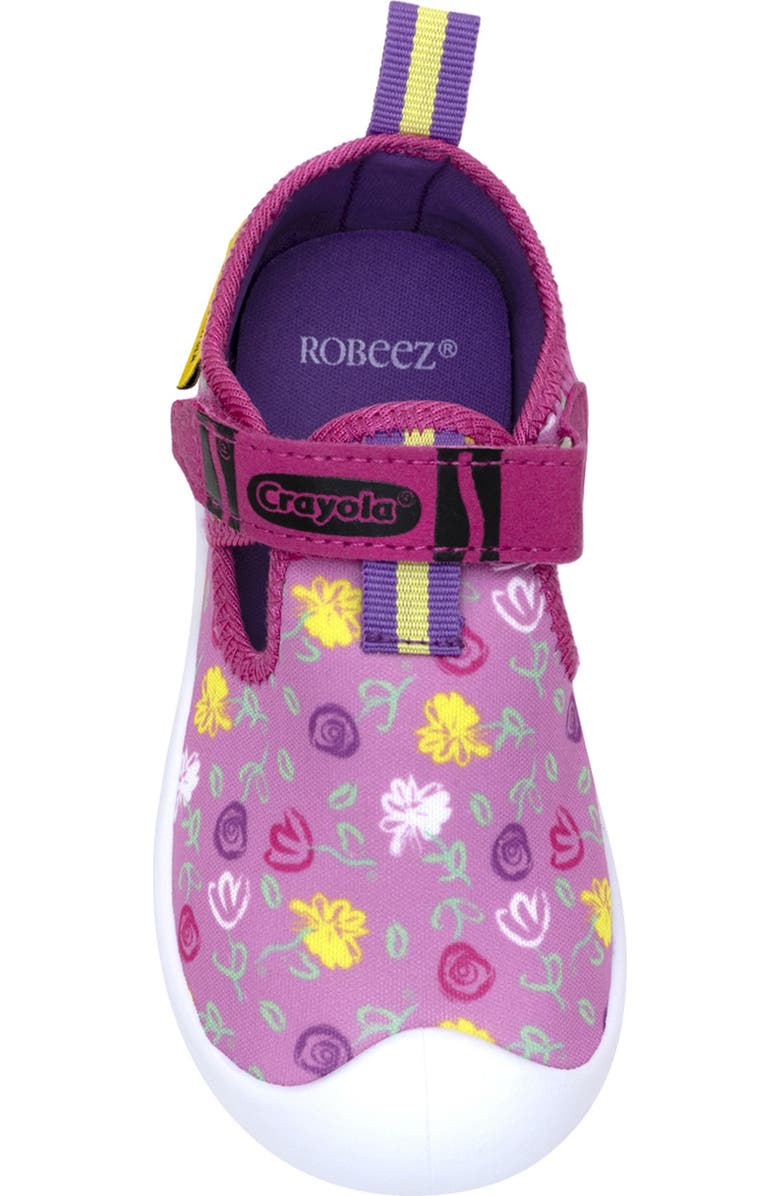 Robeez<sup>®</sup> Kids' Flower Doodles Sandal, Alternate, color, Pink