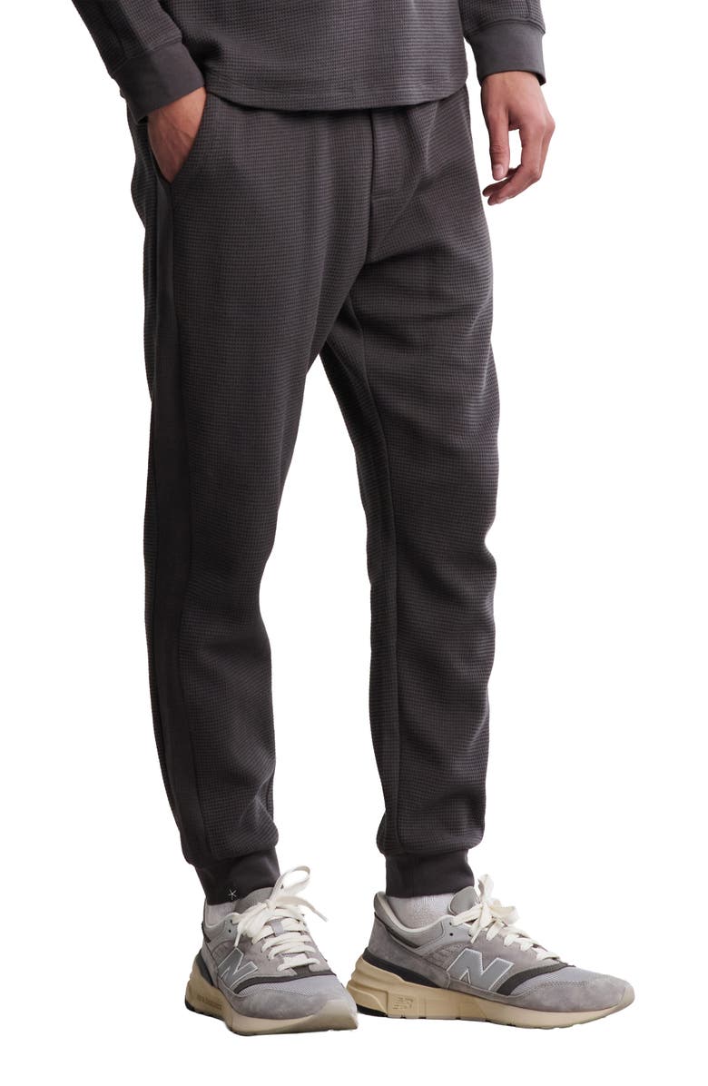 Barefoot Dreams<sup>®</sup> Waffle Knit Thermal Joggers, Alternate, color, Carbon