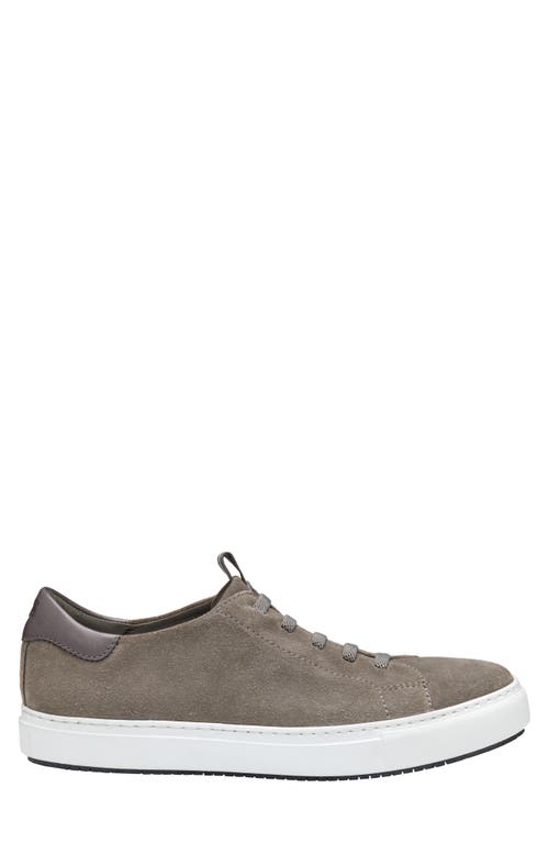 Johnston & Murphy Anson Lace To Toe Sneaker In Gray English Suede