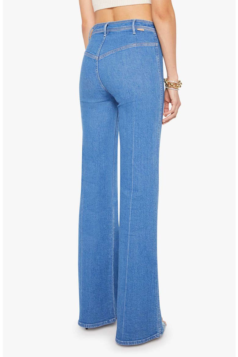 The Pocketbook Hustler Roller Patch Pocket Flare Leg Jeans, Alternate, color, THIS IS JUST MY DAY JOB
