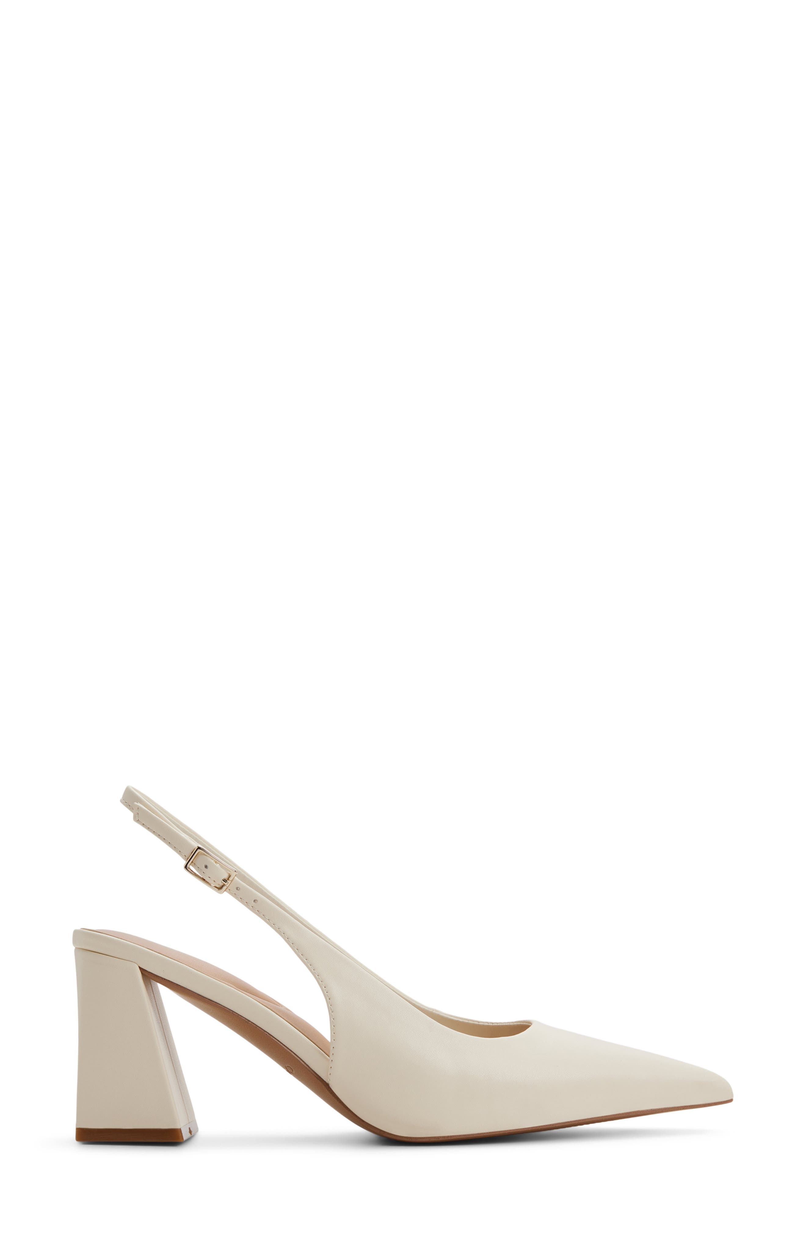 Jannette Slingback Pointed Toe Pump, Alternate, color, WHITE